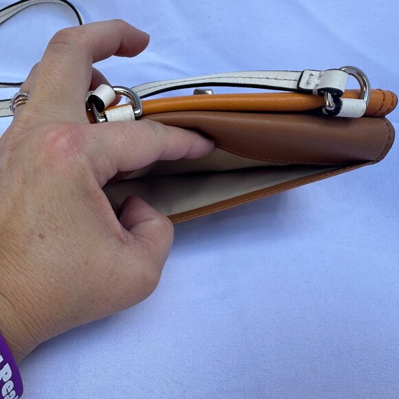 COACH Park Colorblock Dylan Crossbody Silver/Natural Multi F49554 - Picture 5 of 6